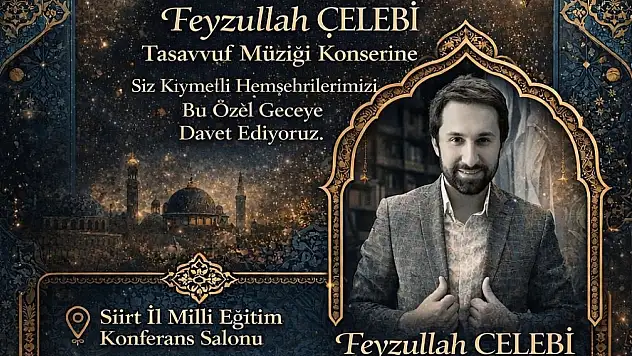 Siirt'te Ramazan'a özel tasavvuf müziği konseri düzenlenecek