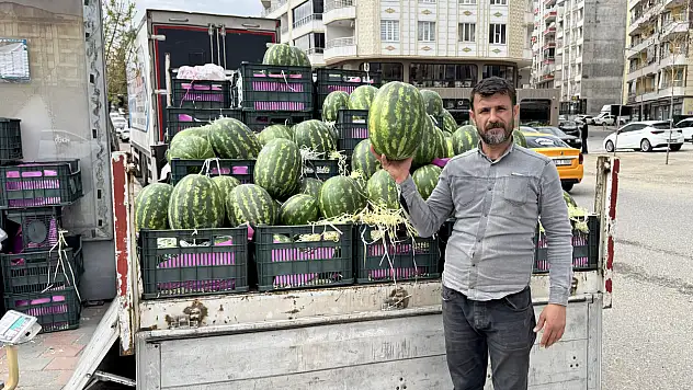 Siirt'te Sezonun İlk İran Karpuzu Tezgahta: Kilosu 50 ile 70 Lira Arasında