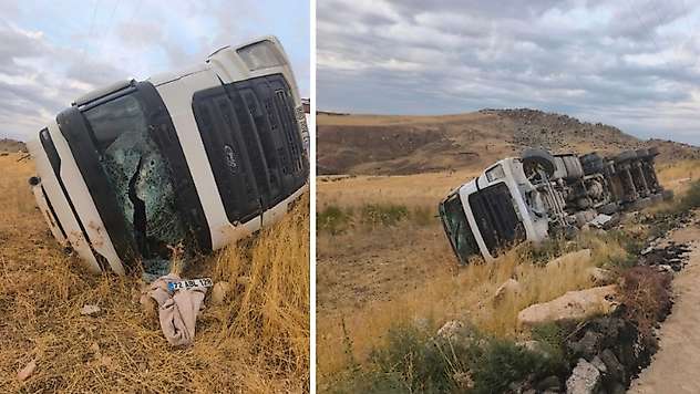 Siirt'te TIR Kazası: Sürücü Yaralı Olarak Hastaneye Kaldırıldı