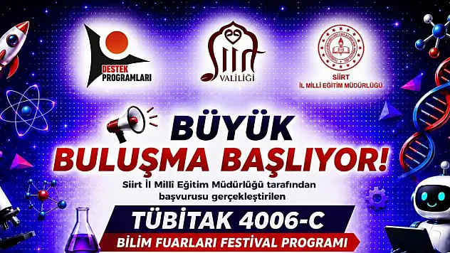 Siirt'te TÜBİTAK Destekli Bilim Festivali Düzenlenecek