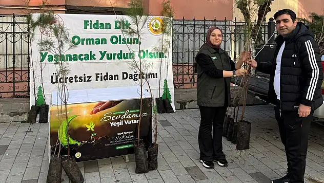 Siirt'te Yeşil Seferberlik: 500 Fidan Vatandaşlara Ulaştırıldı