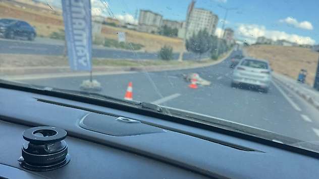 Siirt'te yola çıkan eşeğe araç çarptı: Eşek telef oldu