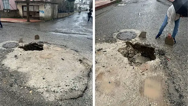Siirt'te Yolda Çökme Tehlikesi: Vatandaşlar Uyardı