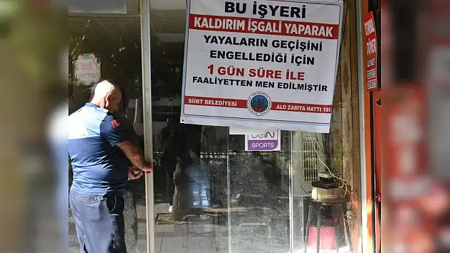 Siirt'te Zabıta Denetimlerinde İki İşletmeye Geçici Kapatma Cezası