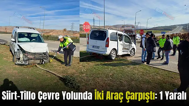 Siirt-Tillo Çevre Yolunda Kaza: 1 Yaralı