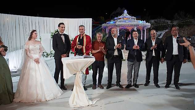 Siirt TSO Başkanı Güven Kuzu, İrem ve Bünyamin'in Nikâhına Şahitlik Etti