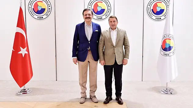 Siirt TSO Başkanı Güven Kuzu, TOBB Başkanı Hisarcıklıoğlu ile görüştü