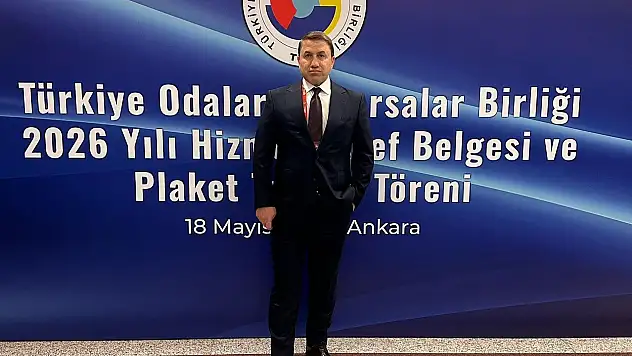 Siirt TSO Başkanı Güven Kuzu, TOBB Hizmet Şeref Törenine Katıldı