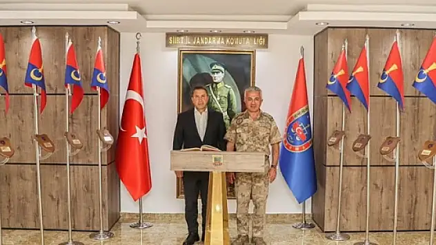 Siirt TSO Başkanı Güven Kuzu'dan Jandarma Alay Komutanı Uğur Özmen'e Hayırlı Olsun Ziyareti 