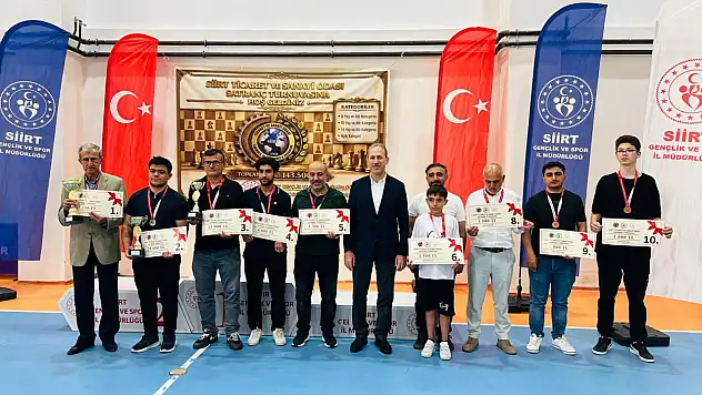 Siirt TSO Satranç Turnuvası Sona Erdi: 133 Sporcu Mücadele Etti