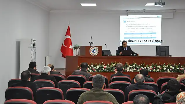 SİİRT TSO'DA KOSGEB'İN YENİ YAYINLANAN 2 MİLYON TL'LİK KOBİGEL-KOBİ GELİŞİM DESTEK PROGRAMI ANLATILDI