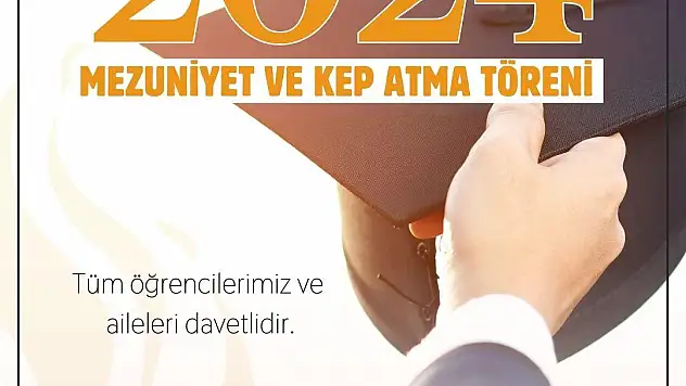 Siirt Üniversitesinde Mezuniyet ve Kep Atma Töreni