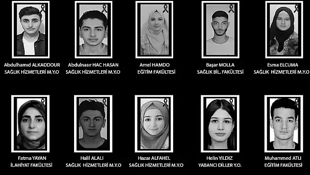 SİİRT ÜNİVERSİTESİ DEPREMDE HAYATLARINI KAYBEDEN ÖĞRENCİLERİ İÇİN TAZİYE MESAJI YAYINLADI