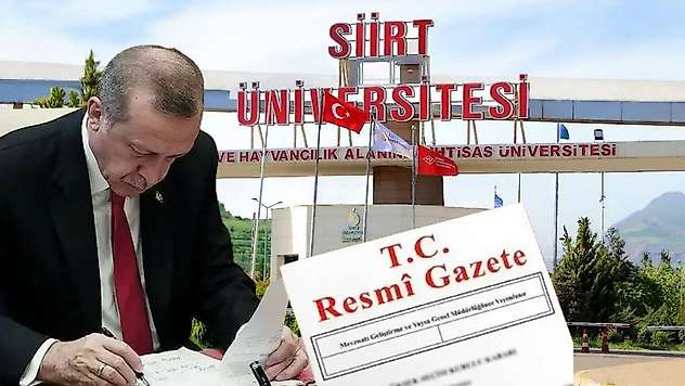 Siirt Üniversitesi'nde 36 Dolu Kadronun Derecesi Yeniden Düzenlendi