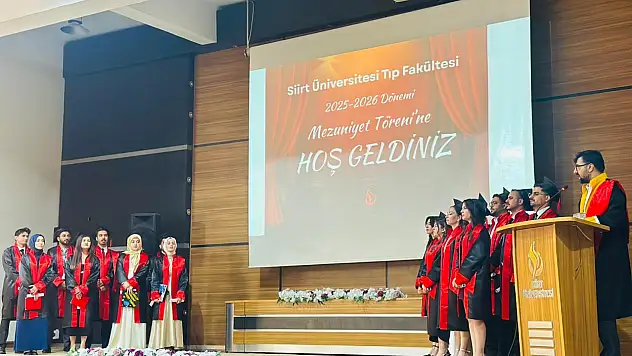 Siirt Üniversitesi Tıp Fakültesi İkinci Mezunlarını Verdi