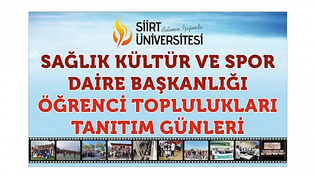 Siirt Üniversitesi Topluluk Tanıtım Günleri