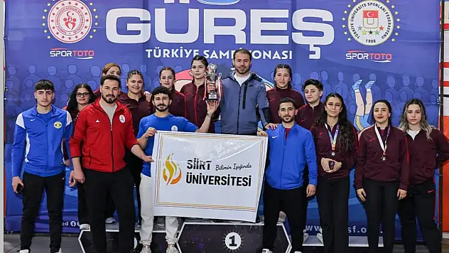 Siirt Üniversitesi Güreşte Türkiye Şampiyonu Oldu: Dünya Şampiyonası'nda Türkiye'yi Temsil Edecekler