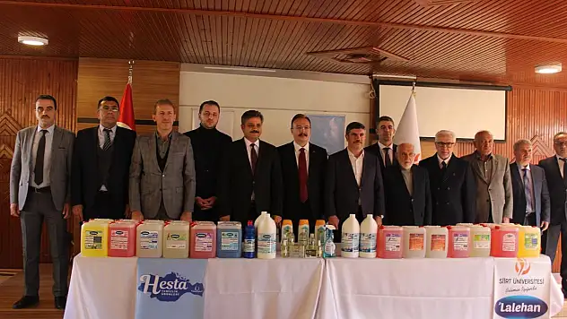 Siirt Üniversitesi'nde Üretilen Temizlik Ürünlerinin Tanıtımı Gerçekleştirildi