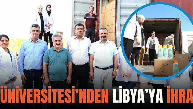 Siirt Üniversitesi'nden Libya'ya İhracat