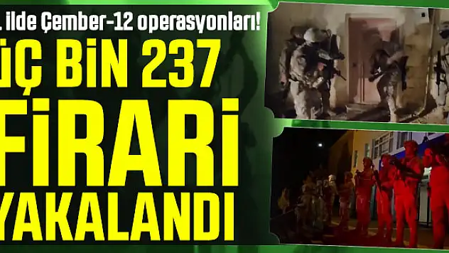 Siirt ve 80 İlde Çember-12 Operasyonları