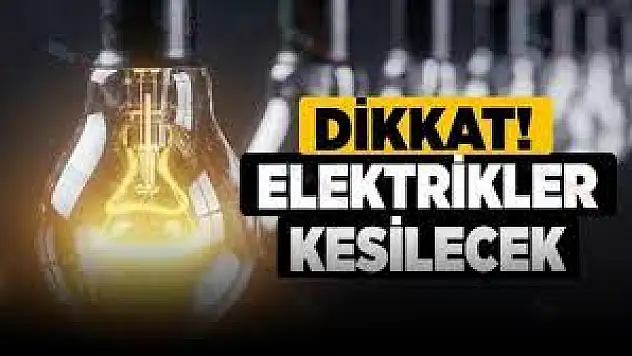 Siirt ve İlçelerine Planlı Elektrik Kesintisi Uyarısı!