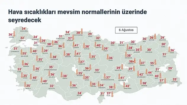 Siirt'e Kavurucu Sıcaklar Geliyor