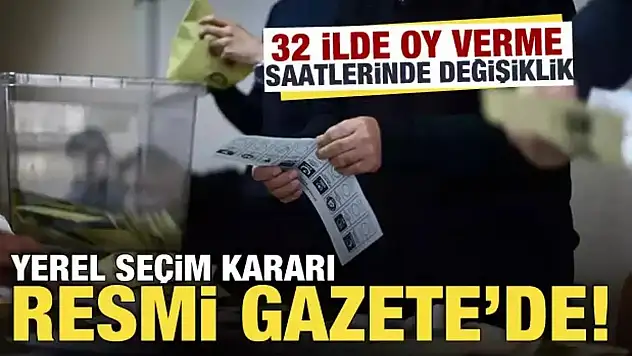 Siirt'in de Aralarında Bulunduğu 32 İlde Oy Verme Saati Değişti