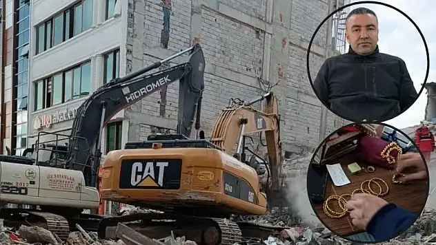 SİİRTLİ GÖNÜLLÜ KEPÇE OPERATÖRÜ, 2 ENKAZDA BULDUĞU ZİYNET EŞYASI VE PARAYI POLİSE TESLİM ETTİ