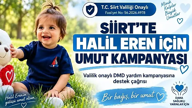 Siirtli İş İnsanı Seyithan Solmaz'dan Halil Eren'in Kampanyasına 90 Bin TL Destek