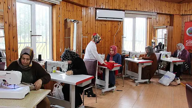 Siirtli Kadınlar, Belediyenin Açtığı Kurslarda Meslek Öğreniyor