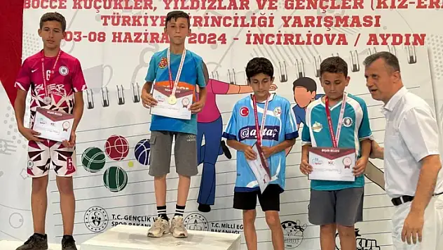 Siirtli Mustafa Gültekin, Bocce Küçük Erkekler Türkiye Şampiyonu Oldu