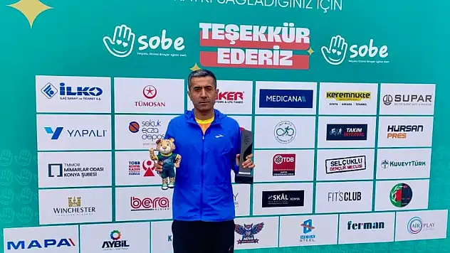 Siirtli Sporcu Konya Yarı Maratonu'nda İkinci Oldu
