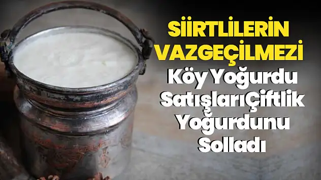 Siirtlilerin Tercihi Köy Yoğurdu