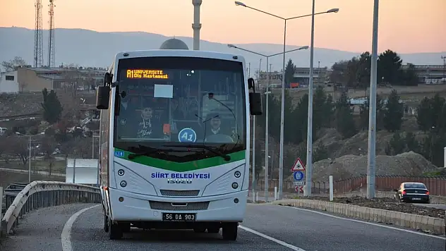 Siirt'te 29 Ekim Cumhuriyet Bayramı'nda Toplu Taşıma Ücretsiz Olacak