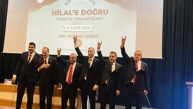 Siirt'te 'Bir ve Birlikte Hilal'e Doğru' Türkiye Toplantısı Yapıldı