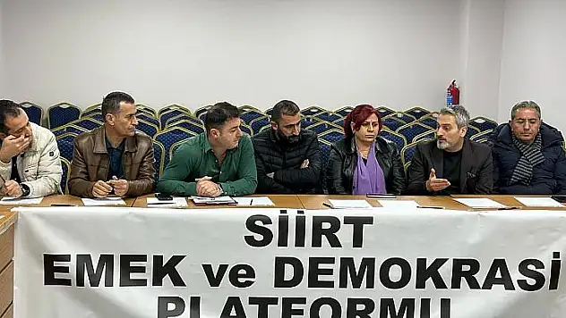 Siirt'te Emek ve Demokrasi Platformu Kuruldu