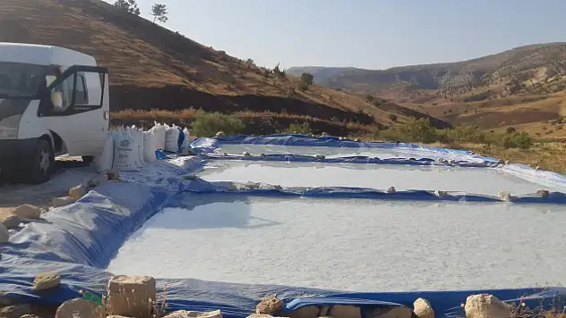 Siirt'te Gençlerin Kendi İmkanlarıyla Yaptıkları Küçük Tuz Göletlerinde Saf Kaya Tuzu Üretiliyor!