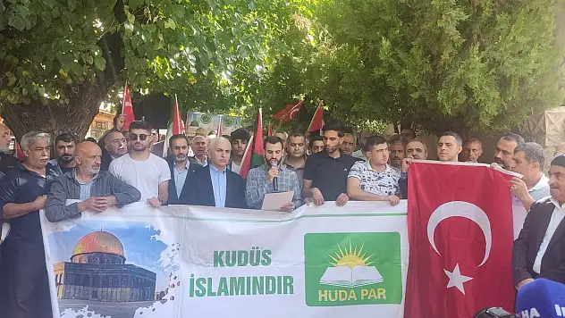 Siirt'te HÜDA PAR İsrail'i Kınadı (VİDEOLU HABER)