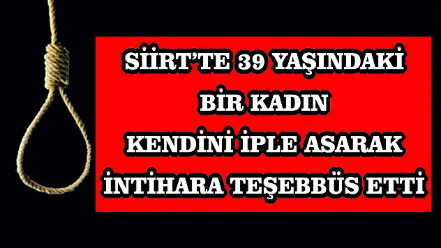 Siirt'te İntihar Girişimi