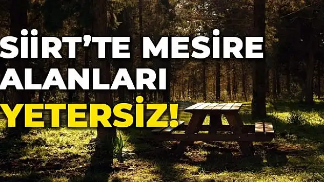 Siirt'te Mesire Alanları Yetersiz!