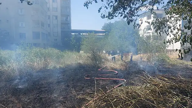 Siirt'te Mezarlıkta Çıkan Yangın, İtfaiye Tarafından Söndürüldü.