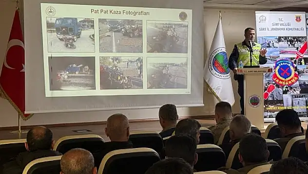 Siirt'te Patpat Kazalarının Önlenmesine Yönelik Bilgilendirme Eğitimleri Devam Ediyor