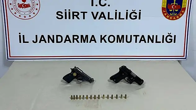 Siirt'te ''Silah ve Mühimmat Kaçakçılığı'' Yapan 1 Kişi Yakalandı