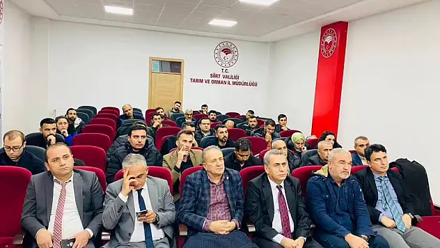 Siirt'te Tarım Sigortaları Konusunda Bilgilendirme Toplantısı Yapıldı