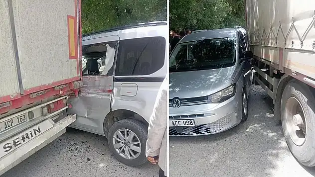 Siirt'te TIR Park Halindeki Araca Çarptı
