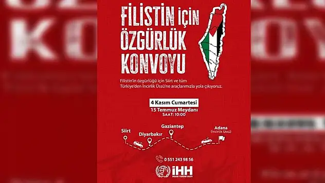 Siirt'ten İncirlik Üssüne Konvoy!