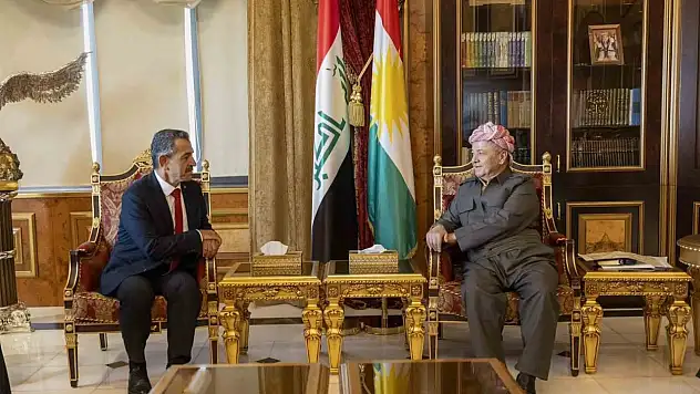 Şırnak Valisi Ekici, Irak'ta Mesut Barzani ile görüştü