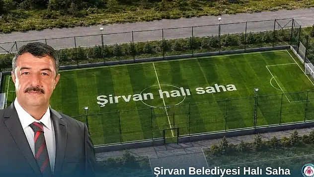 Şirvan'da Halı Saha Projesinde Çalışmalar Başladı