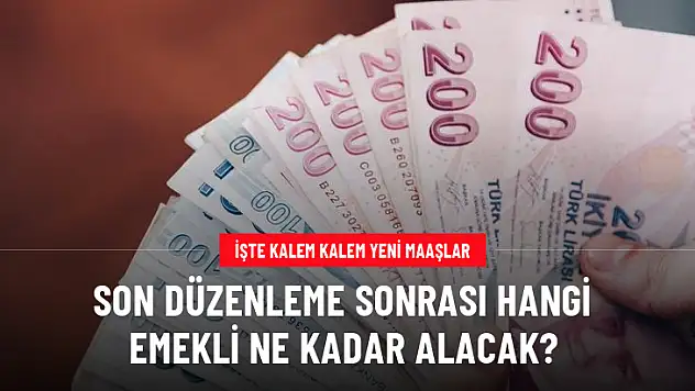 Son Düzenleme Sonrası Hangi Emekli Ne Kadar Alacak?