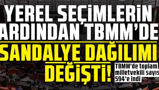 TBMM Üye Sayısı 594'e Düştü